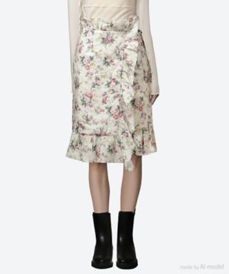 garden rose padded skirt 6F／04496