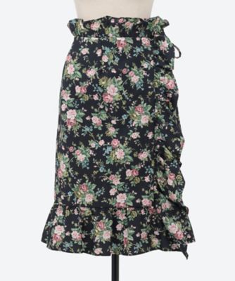 garden rose padded skirt 6F／04496