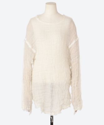 linen gawze top EK6－6－1 | ERiKOKATORi (Women 