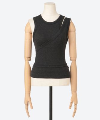 DOUBLE SHOULDER TANK TOP 26FW／12375