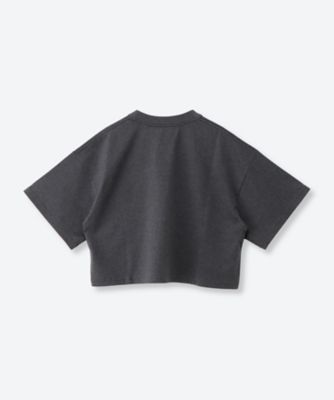 トップス HYKE 26SS 1 CROPPED SHORT-SLV TEE CROPPED SHORT―SLV TEE ／ BIG FIT （6