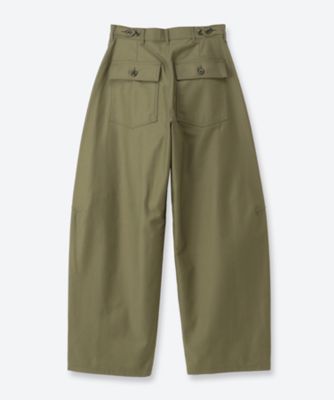 BACK SATIN BARREL LEG PANTS 26FW