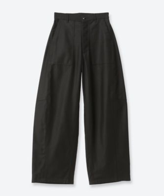 BACK SATIN BARREL LEG PANTS 26FW