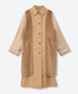 SHOULDER FRILL TRENCH COAT | BORDERS at