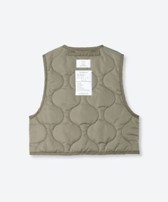 QUILTED CROPPED VEST 26FW／17596 | HYKE