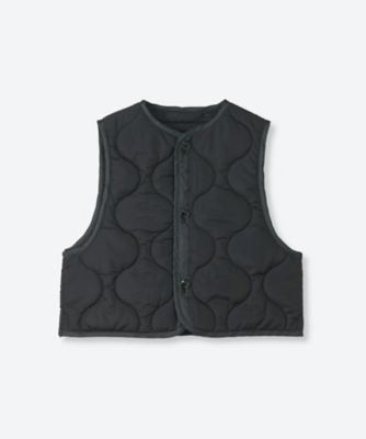 QUILTED CROPPED VEST 26FW／17596 | HYKE