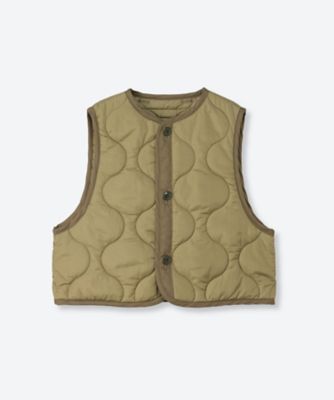 QUILTED CROPPED VEST 26FW／17596 | HYKE