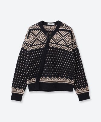NORDIC WRAP SWEATER 26FW／11441 | HYKE