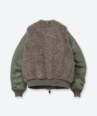 FAUX SHEARLING TYPE MA―1 JACKET 26FW