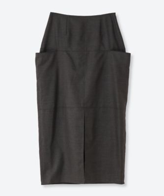 Paneled Wool Skirt 6F／ID26A―SK02ー1