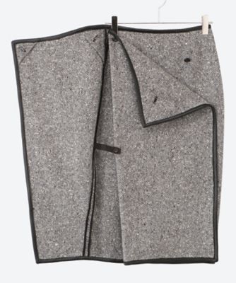 Leather―Piped Wrap Skirt 6F／ID26A
