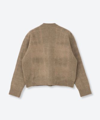 カーディガン Mud Dyeing Cardigan with