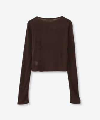 Cropped Cardigan ― Tencel Cashmere