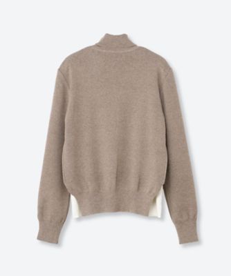 BR x PETER DO レザー　ニット グレー L セーター 6F／34PDC―S1―7109 | PETER DO CLUB (Women