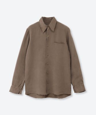 シャツ WASHED FINX TYPEWRITER OPEN