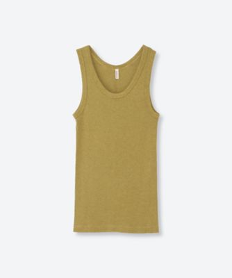 Cotton／Silk Ribbed Tank Top 6F／BA01