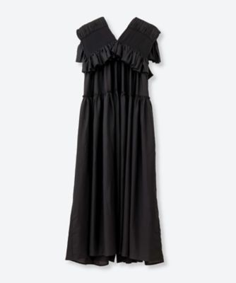 はむちゃん様新作⭐︎någonstans flow dress ブラック【完売品】 flow dress（470JS433－2061） | nagonstans
