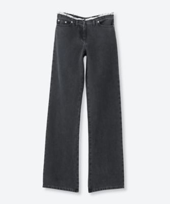 未使用タグ付 M&KYOKO ニット切替 ブラックデニムパンツ 定価42900円 デニムパンツ JK 6F／PO DENIM | JULIE KEGELS (Women