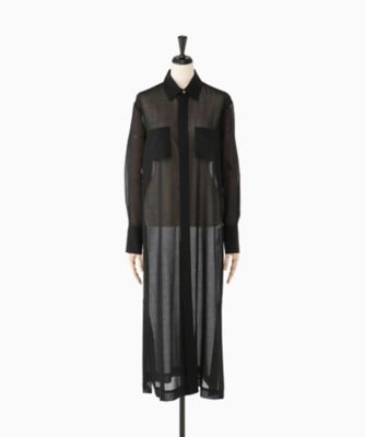 AURALEE SHEER CLOTH SHIRTS ONE-PIECE