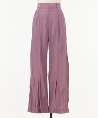 ＜AKIRANAKA (Women)＞Ｂｒｅｅ　ｆｒｏｎｔ　ｓｌｉｔ　ｐａｎｔｓ　ＰＵ