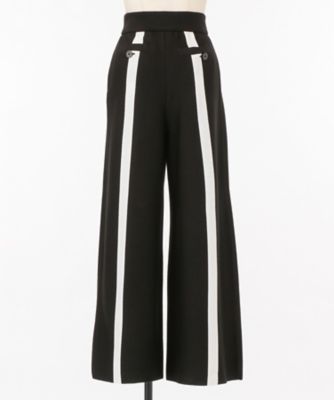 ＜AKIRANAKA (Women)＞Ｔａｒａ　ｂａｃｋ　ｌｉｎｅ　ｋｎｉｔ　ｐａｎｔｓ　ＢＫ