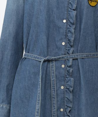 オーガニックコットンデニムブラウス