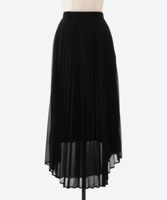 美品 TaroHoriuchi タロウホリウチ ロングスカート 黒 Mサイズ セール】【TARO HORIUCHI/タロウホリウチ】Layerd Pleated Skirt