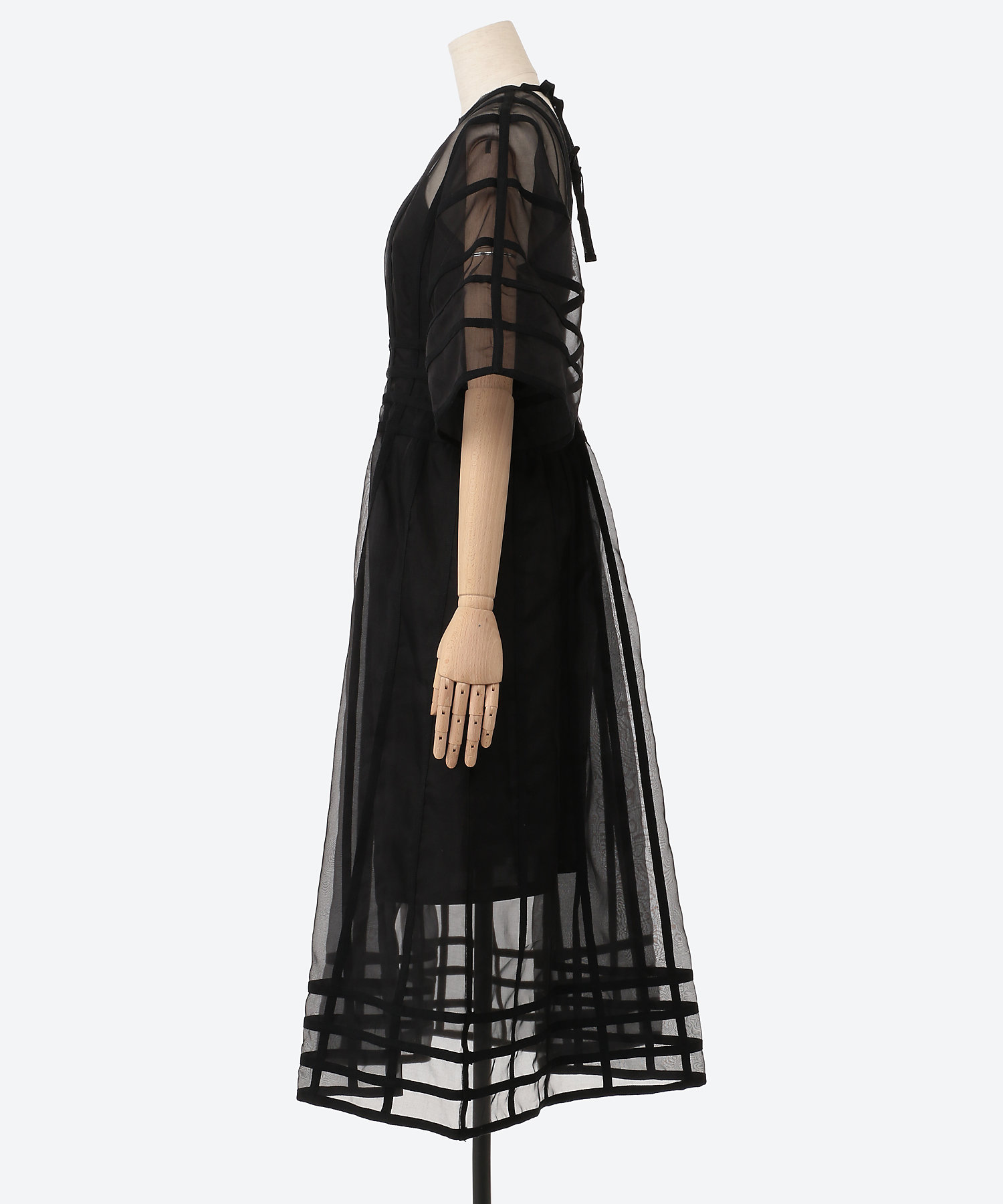 Wilma stripe organdy dress BK Wilma stripe organdy dress BK