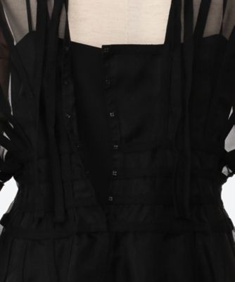 Ｗｉｌｍａ　ｓｔｒｉｐｅ　ｏｒｇａｎｄｙ　ｄｒｅｓｓ　ＢＫ