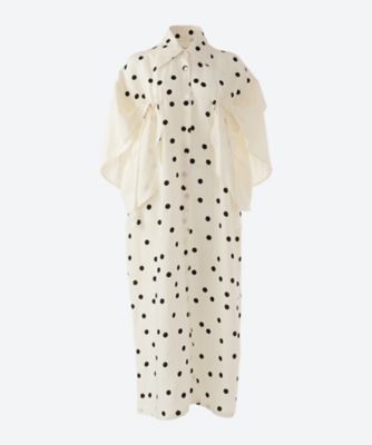 ＜AKIRANAKA (Women)＞Ｄｅｖｏｎ　ｆｌｉｐ　ｄｒａｗｓｔｒｉｎｇ－ｓｌｅｅｖｅｓ　ｄｒｅｓｓ　ＯＷ