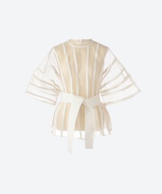 ＜AKIRANAKA (Women)＞Ｗｉｌｍａ　ｏｒｇａｎｄｙ　ＢＬ　ＯＷ