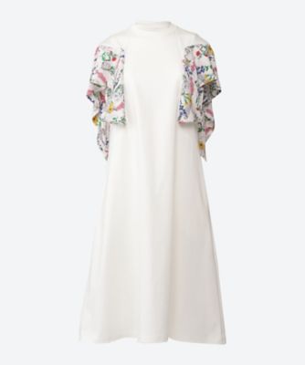 ＜AKIRANAKA (Women)＞Ａｎｅｍｏｎｅ　ｔｗｉｓｔ　ｓｌｅｅｖｅｓ　ｄｒｅｓｓ　ＷＨ