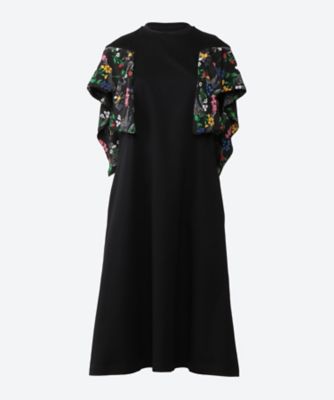 ＜AKIRANAKA (Women)＞Ａｎｅｍｏｎｅ　ｔｗｉｓｔ　ｓｌｅｅｖｅｓ　ｄｒｅｓｓ　ＢＫ