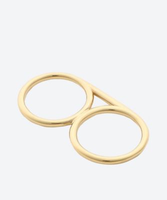 ＜HYKE (Women)＞ＤＯＵＢＬＥ　ＲＩＮＧ　ｇｏｌｄ