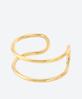 ＜HYKE (Women)＞ＢＡＮＧＬＥ　ｇｏｌｄ