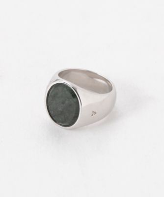 リング　Ｏｖａｌ　Ｇｒｅｅｎ　Ｍａｒｂｌｅ