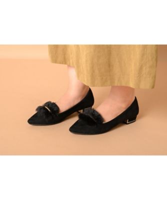 ２ ５ｃｍヒールフェイクファー付きパンプス 三越伊勢丹オンラインストア 公式