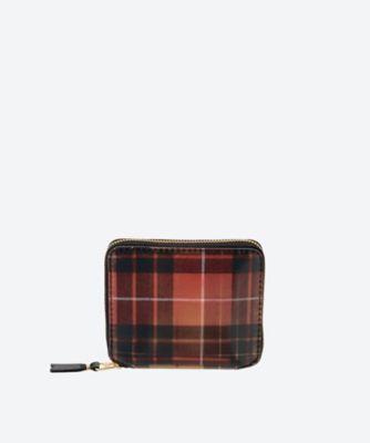 ＜三越伊勢丹/公式＞ Wallet COMME des GARCONS (Women/Men)/ウォレット コム デ ギャルソン 二つ折りZIP財布A LENTICULAR TARTAN B RED/YELLOW 財布・マネークリップ【三越伊勢丹/公式】