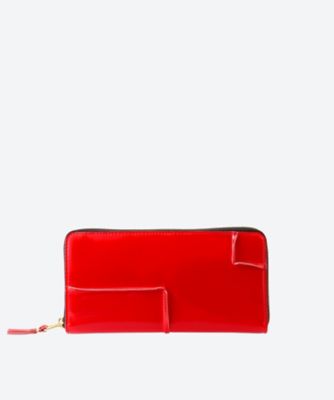 ＜三越伊勢丹/公式＞ Wallet COMME des GARCONS (Women/Men)/ウォレット コム デ ギャルソン リバースドヘム 長財布 RED 財布・マネークリップ【三越伊勢丹/公式】