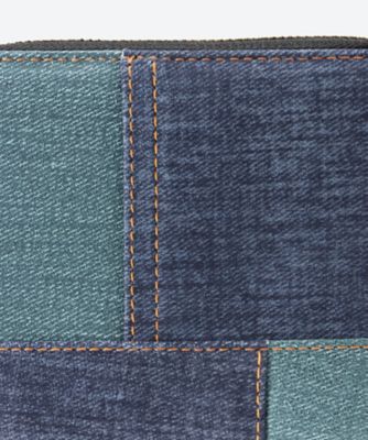 デニムポケット 二つ折りZIP財布A 8Z－P210－051