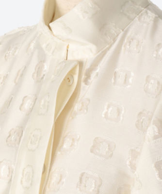 和風 mame Floral Cut Jacquard Shirt | formulasveta.com