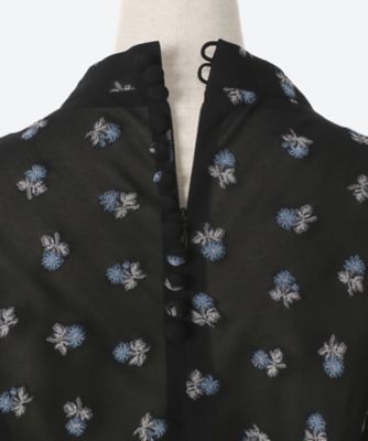 三越伊勢丹別注色 Ｆｒｅｎｃｈ Ｓｌｅｅｖｅ Ｄｒｅｓｓ Ｗｉｔｈ Ｓｍａｌｌ Ｆｌｏｗｅｒ Ｅｍｂｒｏｉｄｅｒｙ