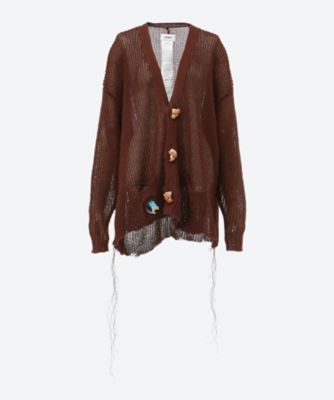 OSHINOWEARのニット美品 22AW doublet ZIP UP FUR YARN CARDIGAN