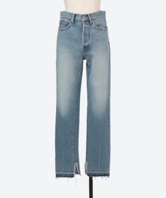 RECYCLE DENIM STRAIGHT PANTS