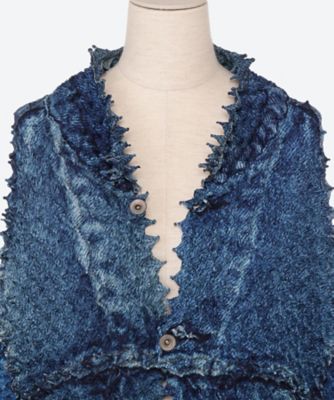 SHIBORI PHOTO PRINT DENIM JACKET