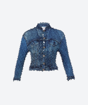 ＜doublet (Women)＞ＳＨＩＢＯＲＩ　ＰＨＯＴＯ　ＰＲＩＮＴ　ＤＥＮＩＭ　ＪＡＣＫＥＴ