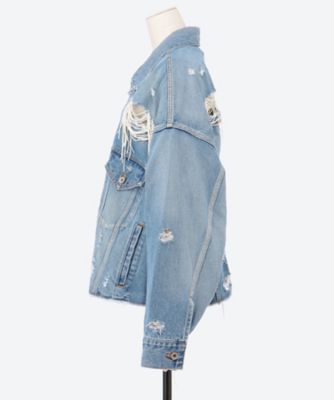 ジャケット・アウター doublet Denim Jacket doublet / CUT OFF OVERSIZED DENIM JACKET-doublet(ダブレット