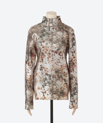 ＲＵＳＴ　ＰＲＩＮＴＥＤ　ＫＮＩＴ　ＰＵＬＬＯＶＥＲ