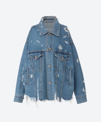 ＜doublet (Women)＞ＤＥＳＴＲＯＹＥＤ　ＤＥＮＩＭ　ＪＡＣＫＥＴ