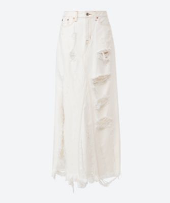 ＜doublet (Women)＞ＤＥＳＴＲＯＹＥＤ　ＤＥＮＩＭ　ＳＫＩＲＴ
